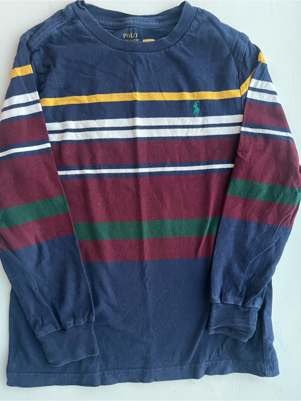 Polo Ralph Lauren Rugby Stripe Long Sleeve T-shirt, 6